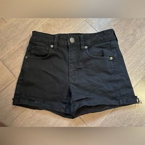 American Eagle shorts. Black mid- high rise